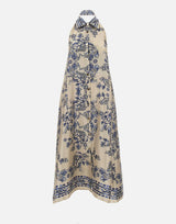 Abito lungo con stampa foulard CA6332TS555 P9652 LIU-JO 