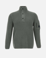 "Polo collar full rib sweater" 19CMKN016A 006608A921 C.P. COMPANY 