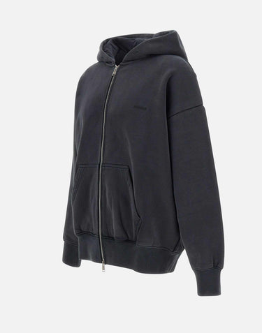 Felpa "Hvy fleece hoodie" P460 BFWB724BLACK PURPLE BRAND 