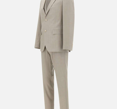 Abito tre pezzi slim fit in lana vergine 50561836 068 BOSS 