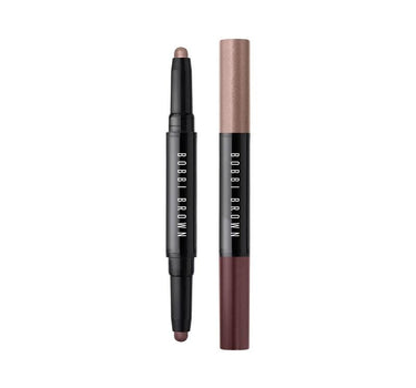 "Dual-Ended Long-Wear Cream Shadow Stick Pink Steel Shimmer / Bark Matte" 1.6 gr EYTX070000 1.6GM BOBBI BROWN 