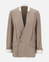 Blazer senza rever 1226WJK007214A LIMESTONE VICTORIA BECKHAM 