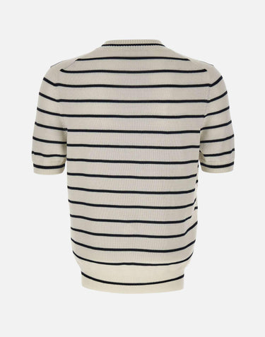 Maglia in cotone a righe 23165 18064005 GRAN SASSO 