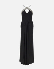 Abito lungo "Astros" 26011470 BLACK REBECCA VALLANCE 