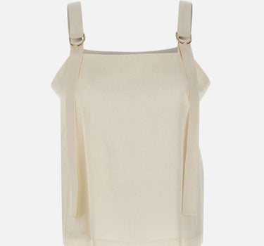 Top in lino e viscosa QP5MR010 1004 KAOS 