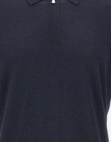 Polo in misto lana con zip 43166 16401598 GRAN SASSO 