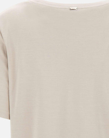 T-shirt in misto seta e cotone JG000325D 521371985 HERNO 