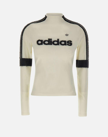 "Ls tee"<BR/> JW2524 WHITE ADIDAS 