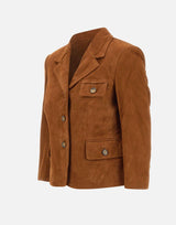 "Suede Fitted Jacket" 21796 515 THE GARMENT 