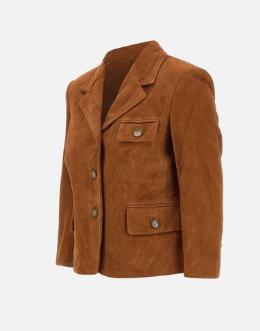"Suede Fitted Jacket" 21796 515 THE GARMENT 