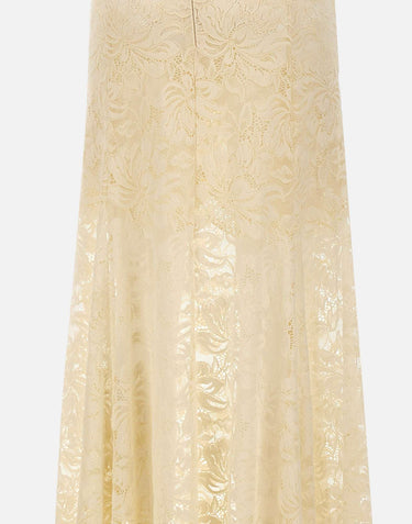 Gonna lunga svasata in pizzo 26PJJU131PA0170 P105 RABANNE 