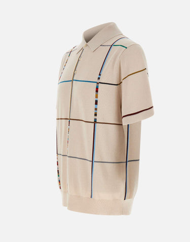 Polo in cotone lavorato a maglia M1R783ZV03025 02 PAUL SMITH 