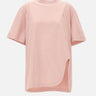 T-Shirt con spacco sagomato 260WCT00350 JJJ025PC093 THE ATTICO 