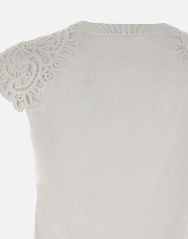 Top con ricamo RP1NT040 1041 KAOS 