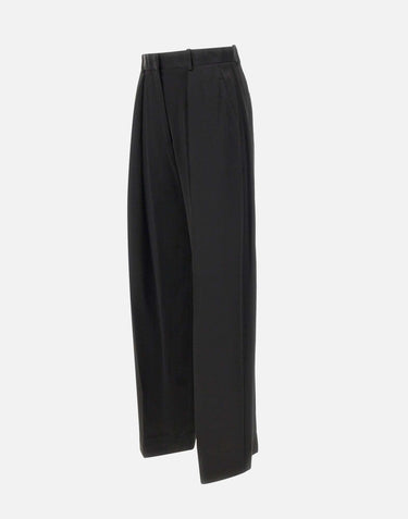 "Satin tailored trousers" 1425WTR002857J BLACK VICTORIA BECKHAM 
