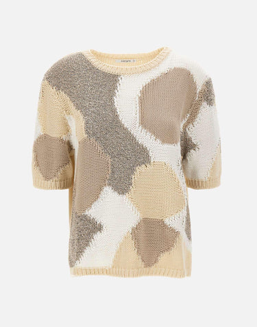 Maglia patchwork a maniche corte 180021 201 KANGRA 