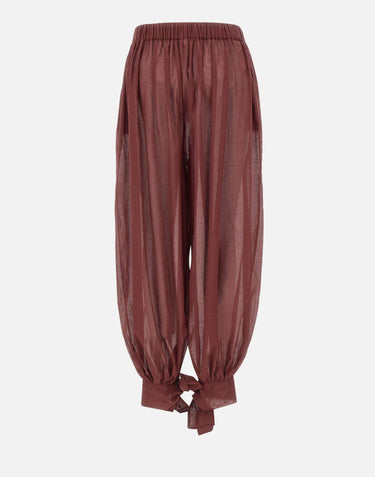 Pantaloni "Noor" TM190455A TNC108ROUGENOIR THE ANDAMANE 