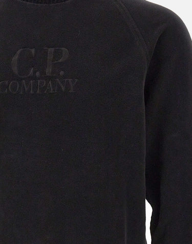 "Brushed Emerized Diagonal Fleece Mockneck Sweatshirt"<BR/> 19CMSS250A 006614G999 C.P. COMPANY 