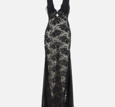 Abito in pizzo RRS16673 BLACK NISSA 