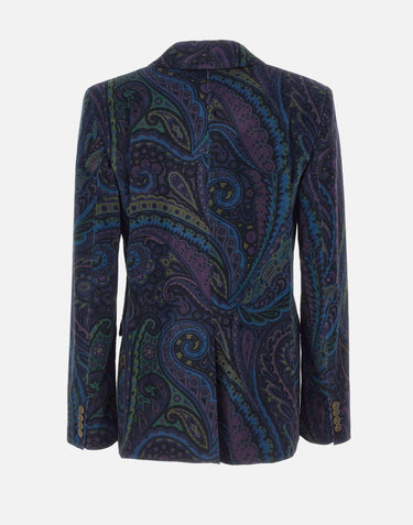 Blazer in velluto WRCA0010 99SAEE3X0887 ETRO 