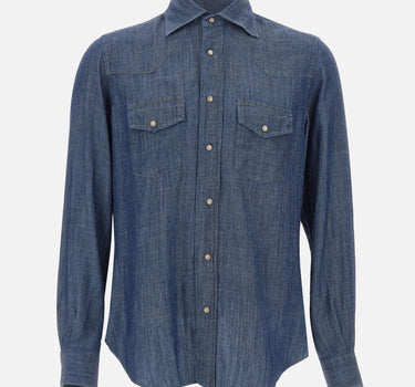 Camicia in misto lyocell M75CAMK02 TES0M14611 ELEVENTY 