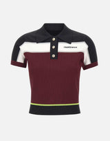 Polo a righe in viscosa WSP26KW1233 01 CASABLANCA