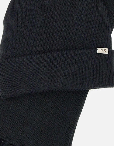 Set Cappello e sciarpa in lana C45110 11 SUN68 