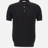 Polo in cotone a coste larghe DK17027 NERO DIKTAT 