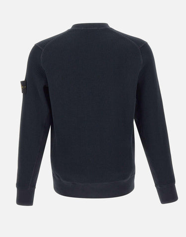 Felpa in cotone biologico a nido d'ape 6100056S0044 V0020 STONE ISLAND 