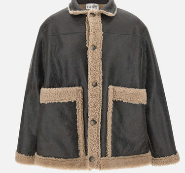 Giacca in pelle d'agnello SH0AM0063 M07010961 MM6 MAISON MARGIELA 