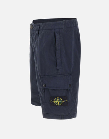 Bermuda in twill di cotone biologico stretch L100019S0A10 V0020 STONE ISLAND 