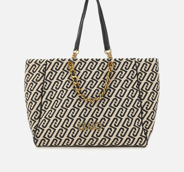 Borsa a spalla grande con monogram AA6116T380A Y9775 LIU-JO 