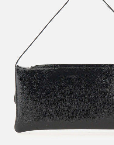 "Cuff Leather clutch" 425GSA202CR0043 BLACK COURREGES 