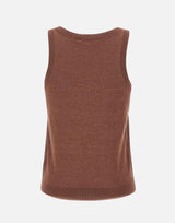 Top smanicato in maglia SP5NT001 6022 KAOS 