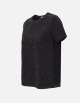 T-shirt con cristalli RIJDK002 0001 KAOS 