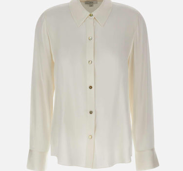 Camicia in misto seta V126113127 101OWH VINCE. 