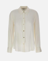 Camicia in misto seta V126113127 101OWH VINCE. 