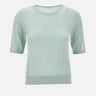 Maglia in misto seta a maniche corte 199021 239 KANGRA 