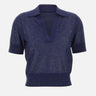 Polo con micro paillettes 390026 809 KANGRA 