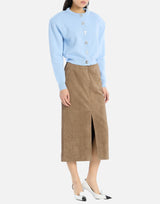 Gonna midi dritta in suede 115300 1683 ROTATE BIRGER CHRISTENSEN 
