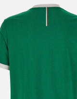 T-shirt in cotone elasticizzato con bandiera 50562134 320 BOSS 