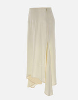 Gonna midi asimmetrica 1266WSK007245A IVORY VICTORIA BECKHAM 