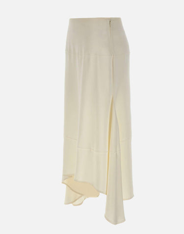Gonna midi asimmetrica 1266WSK007245A IVORY VICTORIA BECKHAM 