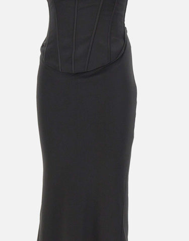 "Satin Corset Maxi Dress" 114330 100 ROTATE BIRGER CHRISTENSEN 