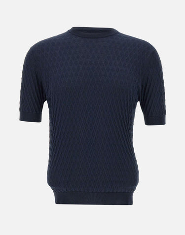 Maglia in crepe di cotone GC1MC CR14D890 FILIPPO DE LAURENTIIS 