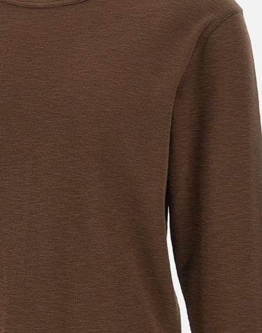 T-shirt in cotone biologico 20482 BROWN SUNFLOWER 