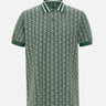 Polo in jacquard con monogramma DH1417 D1R LACOSTE 