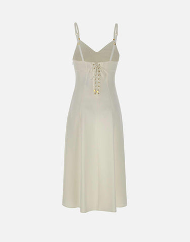 Abito in crêpe leggero con lacci criss-cross AB74852E2 360 ELISABETTA FRANCHI 