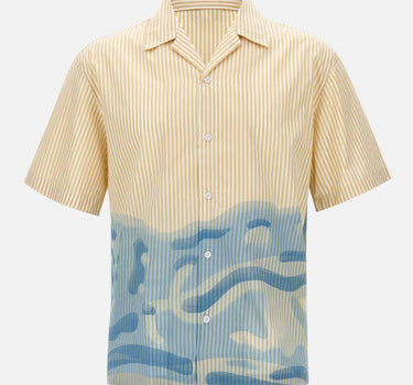 Camicia a righe con coccodrillo relaxed fit CH1995 3IY LACOSTE 