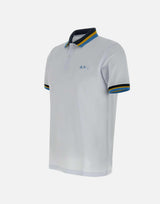 "Polo collar multistripes" A35117 01 SUN68 
